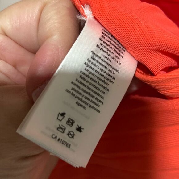 Sea Level Australia One Shoulder Vesper Wide Strap Diagonal One Piece Tangerine - Picture 11 of 14